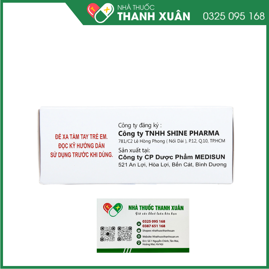 ShineTadeno 50mg trị rối loạn đường tiểu